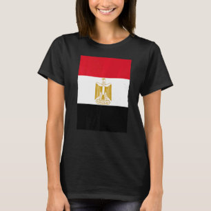 Camiseta Retro Vintage - Bandeira Nacional Egípcia