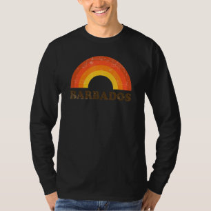 Camiseta Retro Vintage Barbados Vacinação Arco-Íris Souveni
