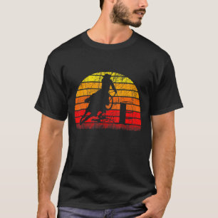 Camiseta Retro Vintage Barrel Racing Rodeo Horse