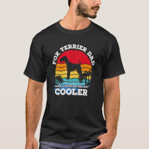 Camiseta Retro Vintage Best Fox Terrier Pai Ever Fathers Da