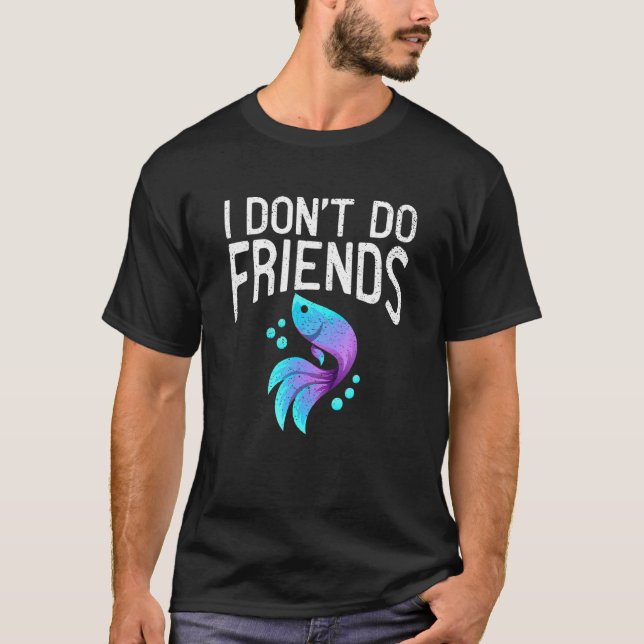 Camiseta Retro Vintage Betta Fish (Frente)