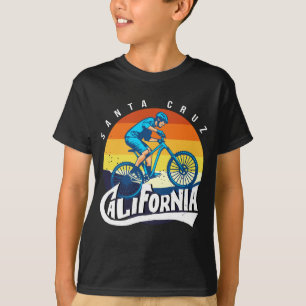 Camiseta Retro Vintage Biking Papais noeis Cruz Bicicleta C