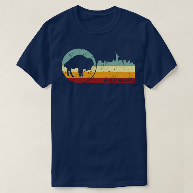 Camiseta Retro Vintage Bills Mafia (Frente do Design)