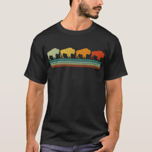 Camiseta Retro Vintage Bison American Buffalo