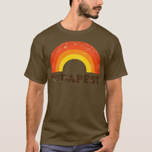 Camiseta Retro Vintage Budapest Hungria Souvenir Estilo 60s
