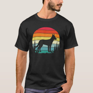 Camiseta Retro Vintage Cão-Malinois Belga Homens-Presentes