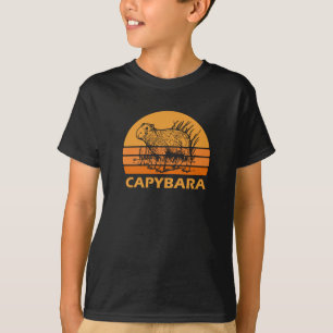 Camiseta Retro Vintage Capybara Giant Cavy Rodent Wildlife
