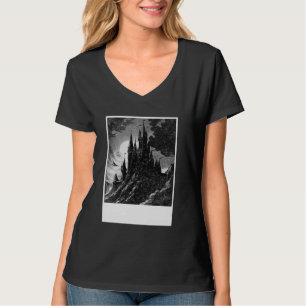 Camiseta Retro Vintage - Castelo Mítico Medieval Dark Fanta