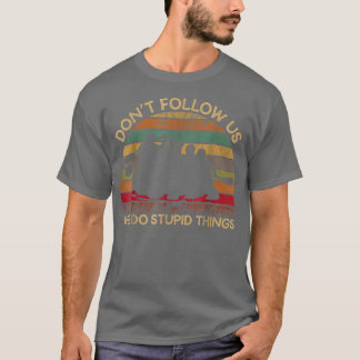 Camiseta Retro Vintage cayaking canoé River trechando engra