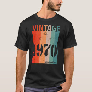 Camiseta Retro Vintage Celebration Made 1970 Edition Birthd