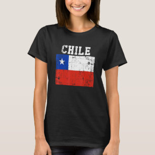 Camiseta Retro Vintage Chile Sinaliza Raízes Chilenas