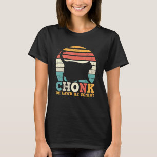 Camiseta Retro Vintage Chonk Escala Gatinho Gordo Obeso 