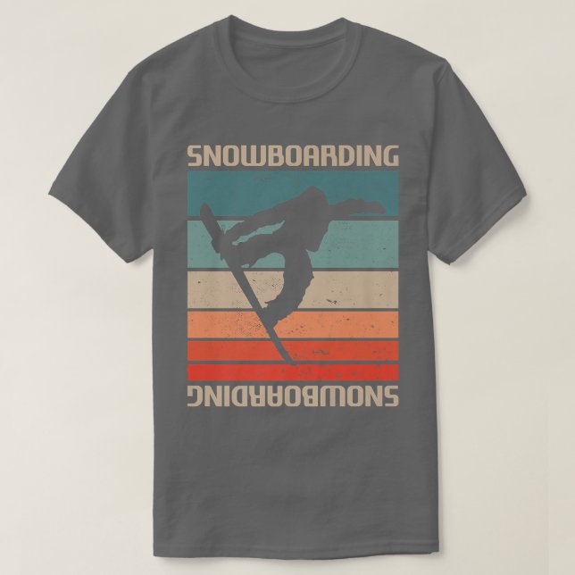 Camiseta Retro Vintage Classic Snowboard Snowboard Snowb (Frente do Design)