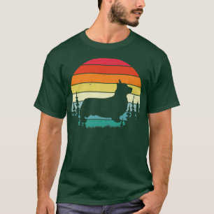Camiseta Retro Vintage Corgi Dog Lover Gift Men Mulheres119