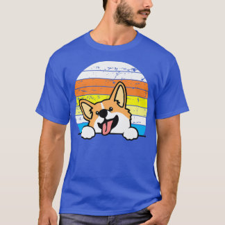Camiseta Retro Vintage Corgi, Presentes Para Um Pão De Cão,