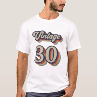 Camiseta Retro Vintage De 30 Anos