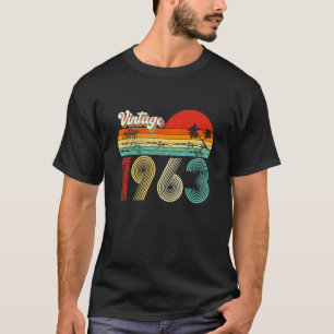 Camiseta Retro Vintage de 60 anos 1963 60º aniversário Home