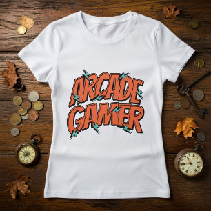 Camiseta Retro Vintage de Jogos de Arcade dos Anos