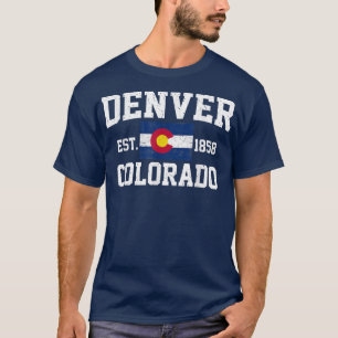Camiseta Retro Vintage Denver Colorado Est