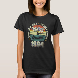 Camiseta Retro Vintage desde outubro de 1994 28º aniversári