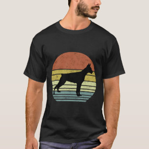 Camiseta Retro Vintage Doberman Silhouette