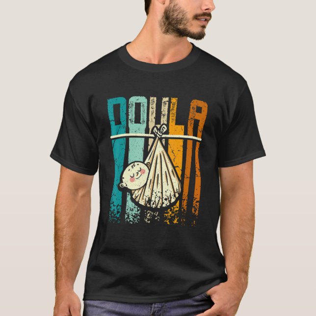 Camiseta Retro Vintage Doula (Frente)