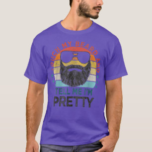 Camiseta Retro Vintage Engraçado Toque Minha Barba E Me Dig