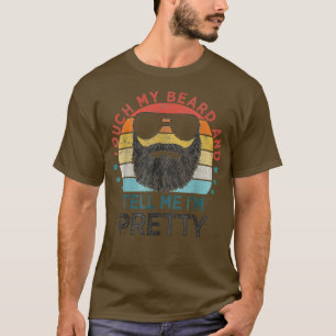 Camiseta Retro Vintage Engraçado Toque Minha Barba E Me Dig