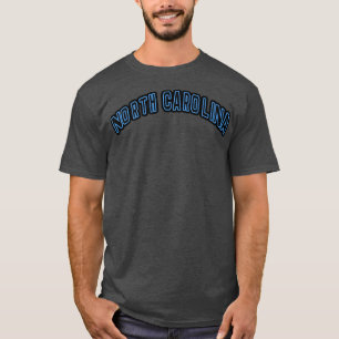 Camiseta Retro Vintage Estado da Carolina do Norte Charlott