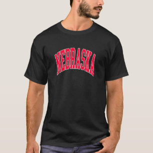 Camiseta Retro Vintage Estado do Nebraska ferido Souvenir