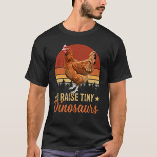 Camiseta Retro Vintage Eu Crio Pequenos Dinossauros Fazenda