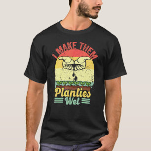 Camiseta Retro Vintage Eu Deixo Essas Plantinhas Molhadas  