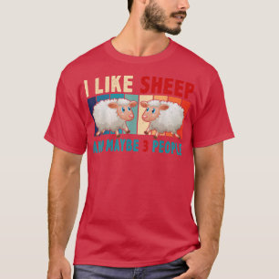 Camiseta Retro Vintage Eu Gosto De Ovinos E Talvez Três Pes