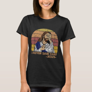Camiseta Retro Vintage Eu Nunca Disse Que A Igreja Cristã J