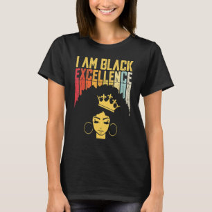 Camiseta Retro Vintage Excelência Negra Orgulho Africano Hi