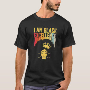 Camiseta Retro Vintage Excelência Negra Orgulho Africano Hi