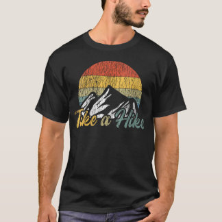 Camiseta Retro Vintage Faça Uma Caminhada ao Ar Livre Monta