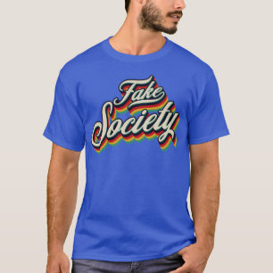 Camiseta Retro Vintage Fake Society