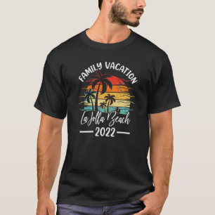 Camiseta Retro Vintage Family Vacation 2022 California La J
