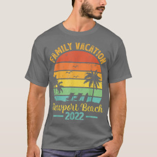 Camiseta Retro Vintage Family Vacation 2022 California Newp
