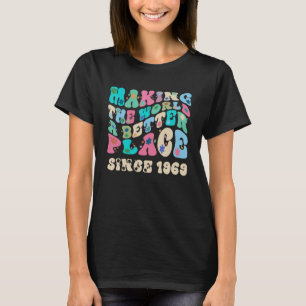 Camiseta Retrô vintage fazer o mundo um lugar melhor desde