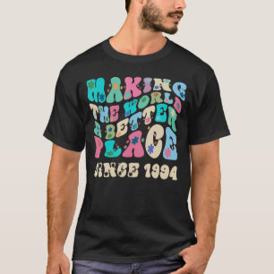 Camiseta Retrô vintage fazer o mundo um lugar melhor desde