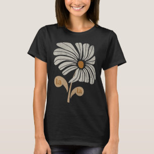 Camiseta Retro Vintage Floral Mulher do Gato Infantil