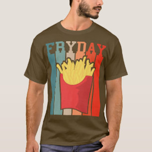 Camiseta Retro Vintage Friday French Fries Fastfood Night M