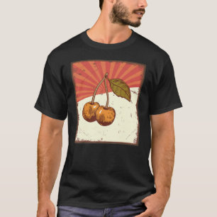 Camiseta Retro Vintage, Fruta Legal Cherry Vegan Summer