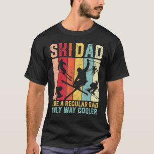 Camiseta Retro Vintage Funny Ski Pai Shirt Skier Tshirt Fo