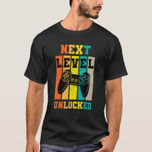 Camiseta Retro Vintage Gamer Next Level Unlocked