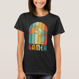 Camiseta Retro Vintage Gamer Vídeo Game Lover Gamer Boyfrit