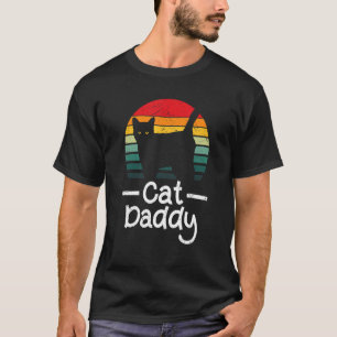 Camiseta Retro Vintage Gato Pai Pai Papá Pai Gato Gato