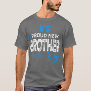 Camiseta Retro Vintage Gênero Revela Novo Irmão Orgulhoso